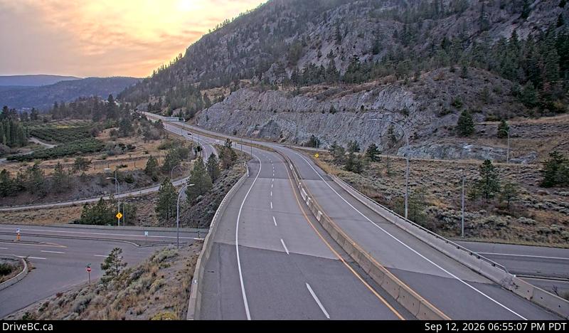Live DriveBC webcam: Highway 97 at 97C — West on Highway 97C (Okanagan Connector)