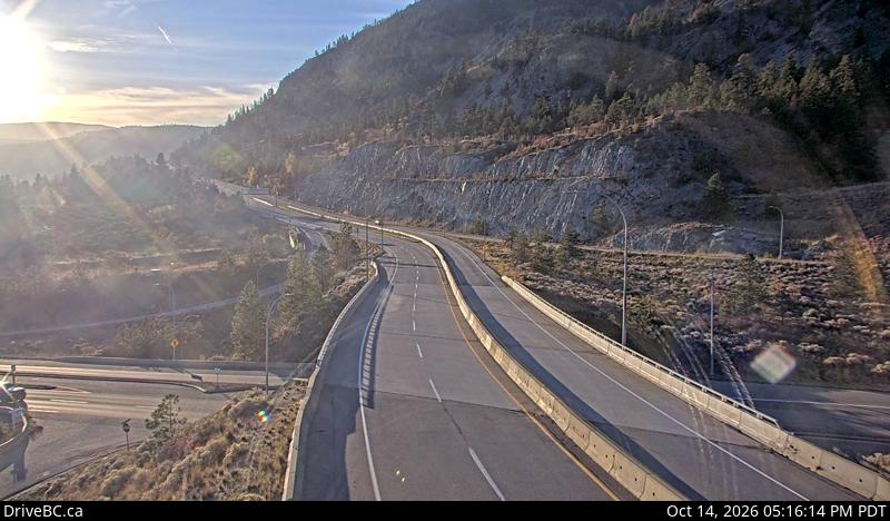 Live DriveBC webcam: Highway 97 at 97C — West on Highway 97C (Okanagan Connector)