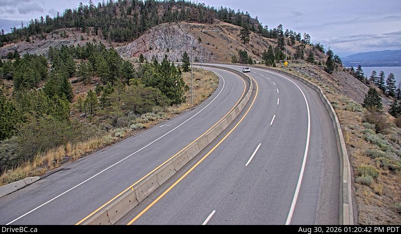 Live DriveBC webcam: Highway 97 at 97C — East on Highway 97C (Okanagan Connector)