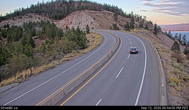 Live DriveBC webcam: Highway 97 at 97C — East on Highway 97C (Okanagan Connector)