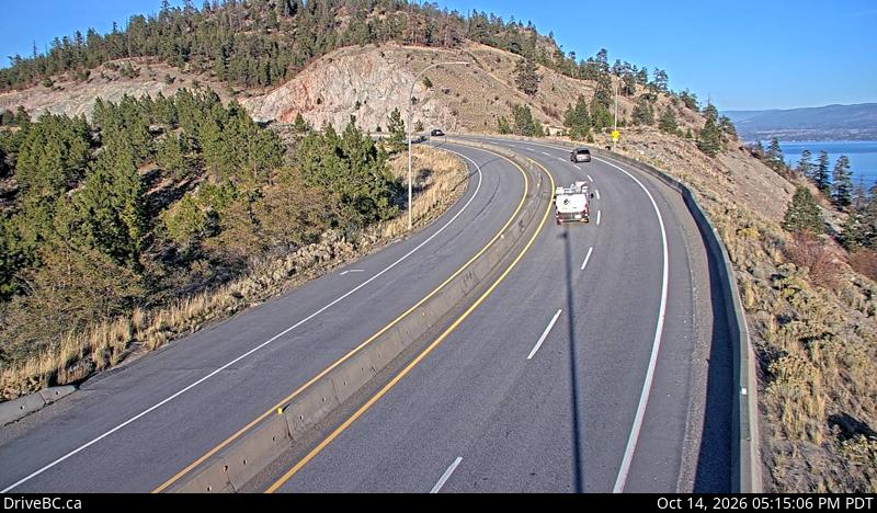 Live DriveBC webcam: Highway 97 at 97C — East on Highway 97C (Okanagan Connector)