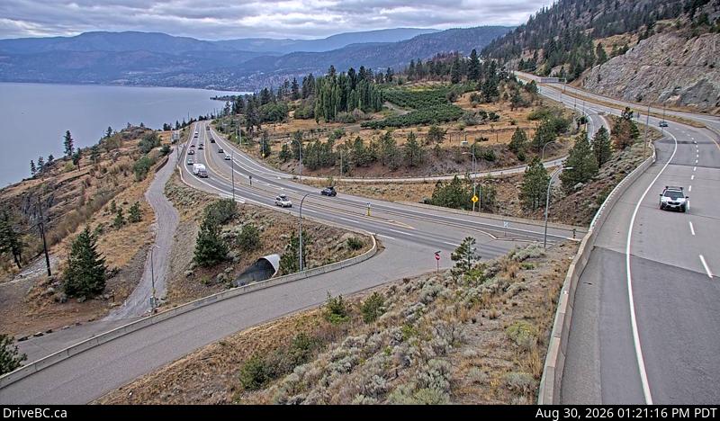 Live DriveBC webcam: Highway 97 at 97C — South on Highway 97C (Okanagan Connector)