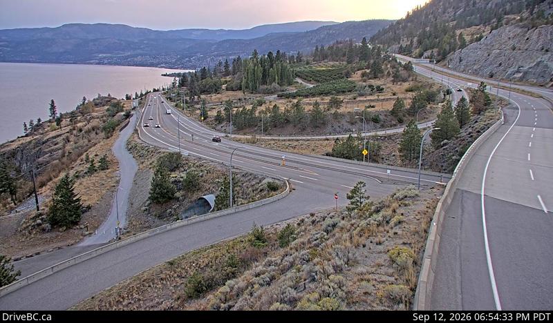 Live DriveBC webcam: Highway 97 at 97C — South on Highway 97C (Okanagan Connector)