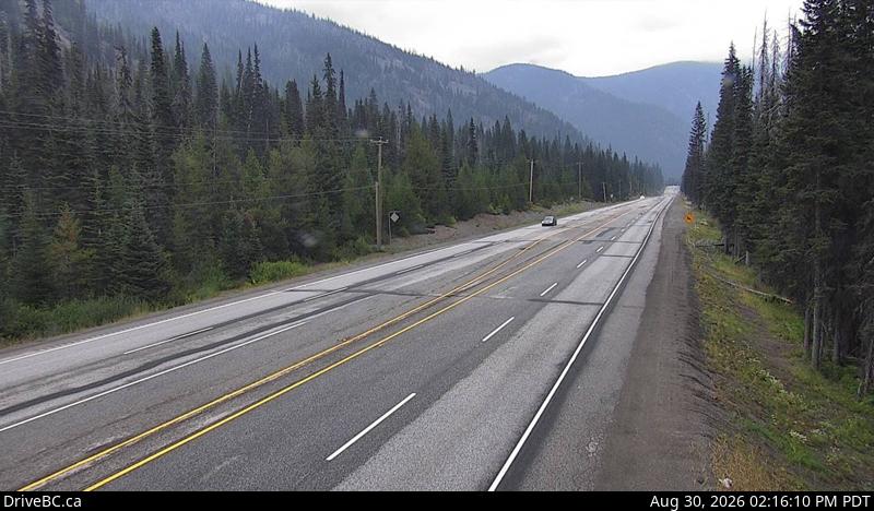 DriveBC webcam: Allison Pass — East on Highway 3 (Hope-Princeton)