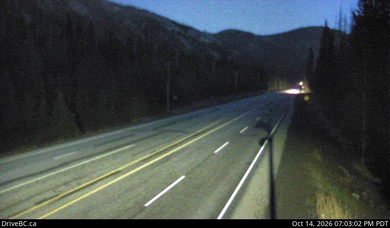 DriveBC webcam: Allison Pass — East on Highway 3 (Hope-Princeton)
