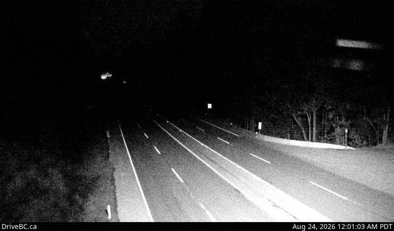 DriveBC webcam: Malahat at Bamberton — North on Highway 1 (Malahat)