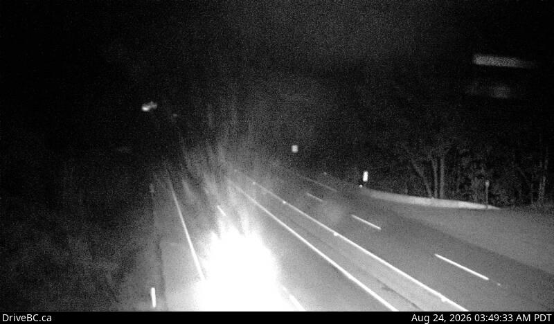 DriveBC webcam: Malahat at Bamberton — North on Highway 1 (Malahat)