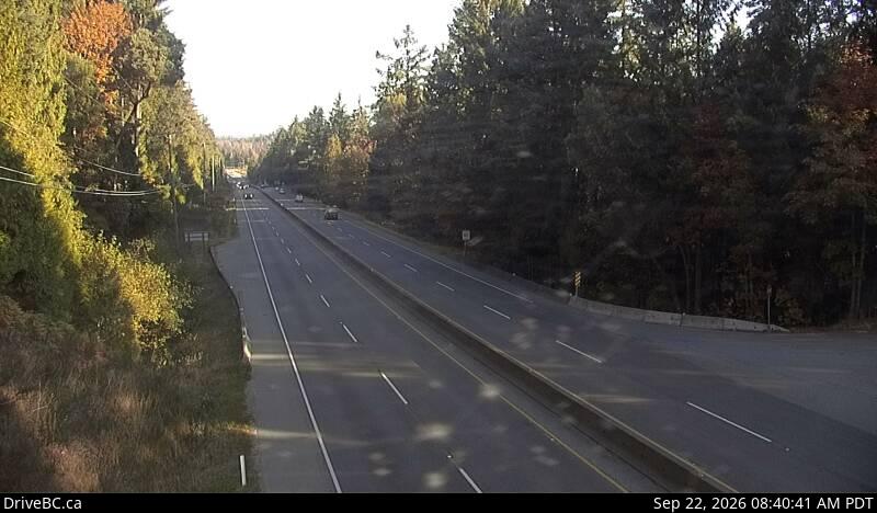 Live DriveBC webcam: Malahat at Bamberton — North on Highway 1 (Malahat)