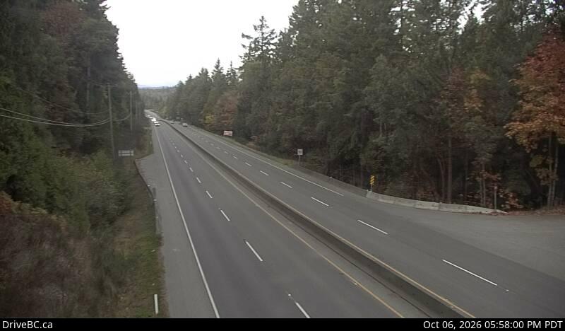 Live DriveBC webcam: Malahat at Bamberton — North on Highway 1 (Malahat)