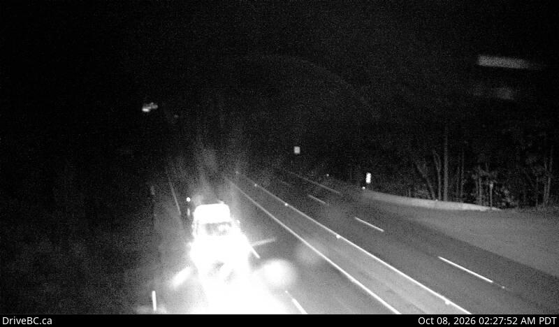 DriveBC webcam: Malahat at Bamberton — North on Highway 1 (Malahat)