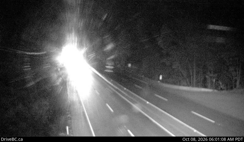 DriveBC webcam: Malahat at Bamberton — North on Highway 1 (Malahat)