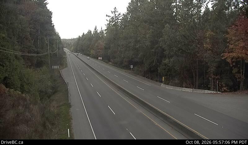 DriveBC webcam: Malahat at Bamberton — North on Highway 1 (Malahat)
