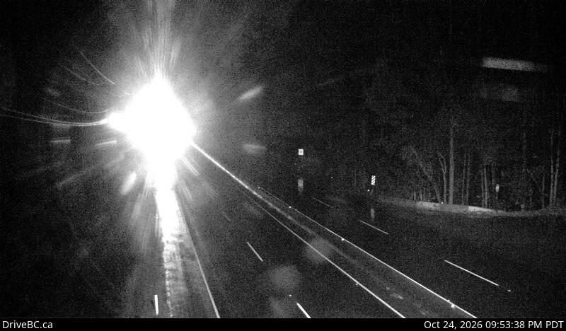 Live DriveBC webcam: Malahat at Bamberton — North on Highway 1 (Malahat)
