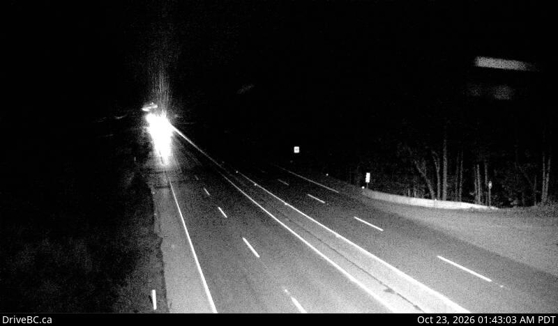 DriveBC webcam: Malahat at Bamberton — North on Highway 1 (Malahat)