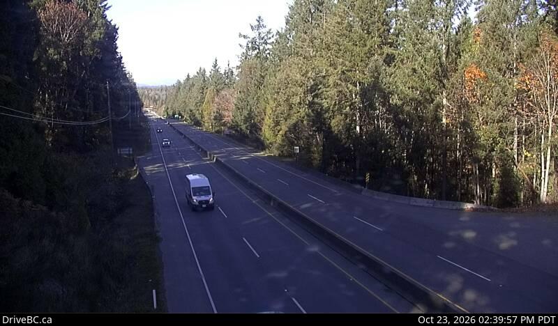 DriveBC webcam: Malahat at Bamberton — North on Highway 1 (Malahat)