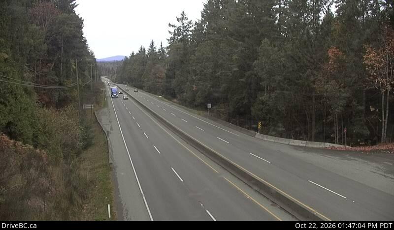DriveBC webcam: Malahat at Bamberton — North on Highway 1 (Malahat)