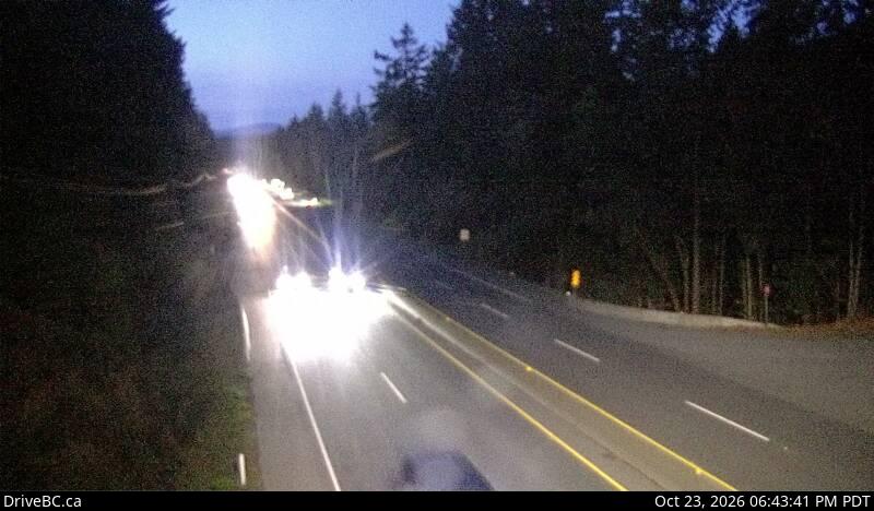 DriveBC webcam: Malahat at Bamberton — North on Highway 1 (Malahat)