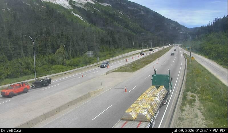 Zopkios Northbound — Hwy 5 northbound at Zopkios Rest Area, near Coquihalla Summit