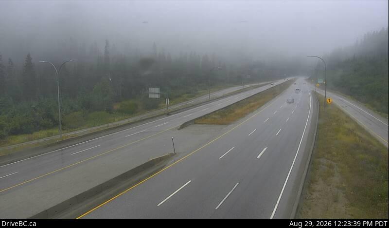 Zopkios Northbound — Hwy 5 northbound at Zopkios Rest Area, near Coquihalla Summit