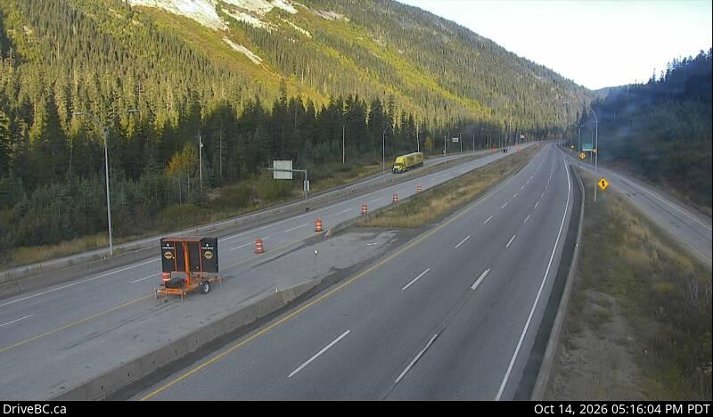 Zopkios Northbound — Hwy 5 northbound at Zopkios Rest Area, near Coquihalla Summit