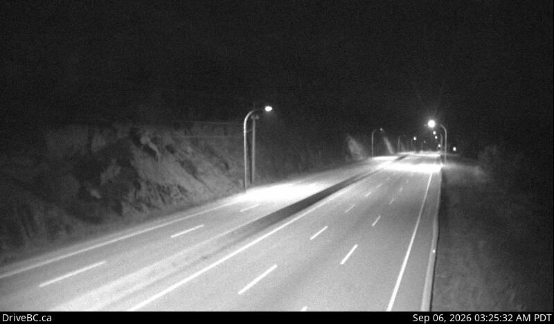 Coquihalla Summit — North — Hwy 5 about 7 km north of Zopkios Brake Check, looking north