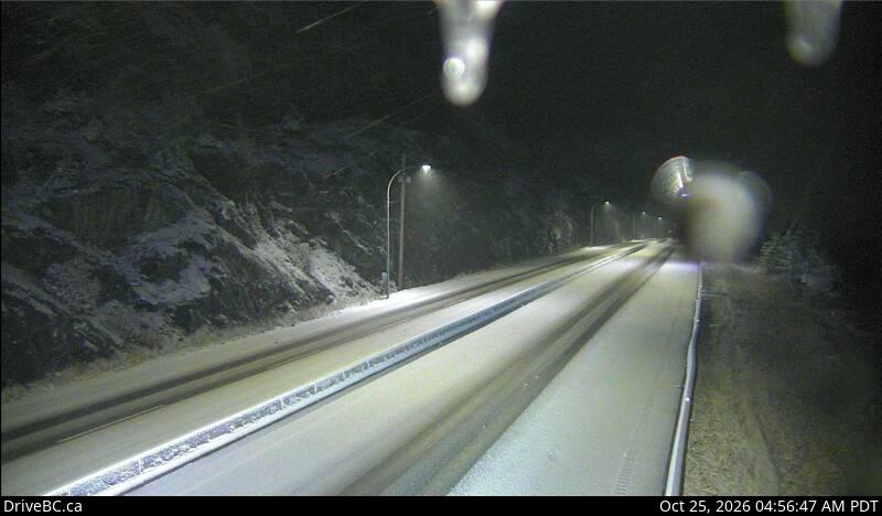 Coquihalla Summit — North — Hwy 5 about 7 km north of Zopkios Brake Check, looking north