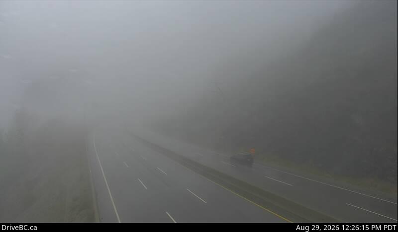 Coquihalla Summit — South — Hwy 5 about 7 km north of Zopkios Brake Check, looking south