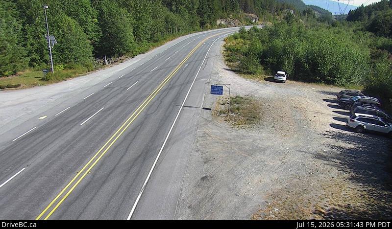 Live DriveBC webcam: Culliton Creek — South on Highway 99 (Sea to Sky)