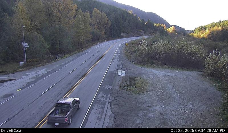 Live DriveBC webcam: Culliton Creek — South on Highway 99 (Sea to Sky)