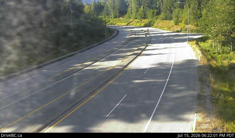 DriveBC webcam: Daisy Lake — North on Highway 99 (Sea to Sky Highway)