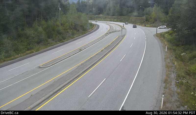 Live DriveBC webcam: Daisy Lake — North on Highway 99 (Sea to Sky)