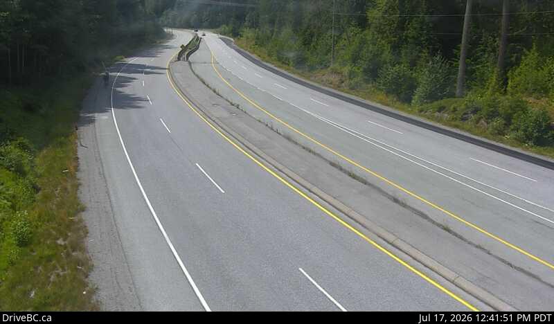 DriveBC webcam: Daisy Lake — South on Highway 99 (Sea to Sky Highway)