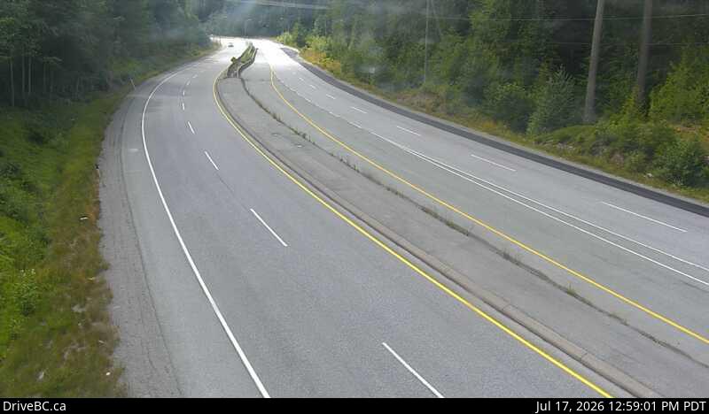 DriveBC webcam: Daisy Lake — South on Highway 99 (Sea to Sky Highway)
