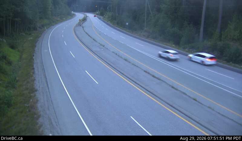 DriveBC webcam: Daisy Lake — South on Highway 99 (Sea to Sky Highway)