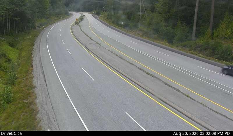 DriveBC webcam: Daisy Lake — South on Highway 99 (Sea to Sky Highway)