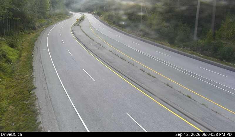 Live DriveBC webcam: Daisy Lake — South on Highway 99 (Sea to Sky)