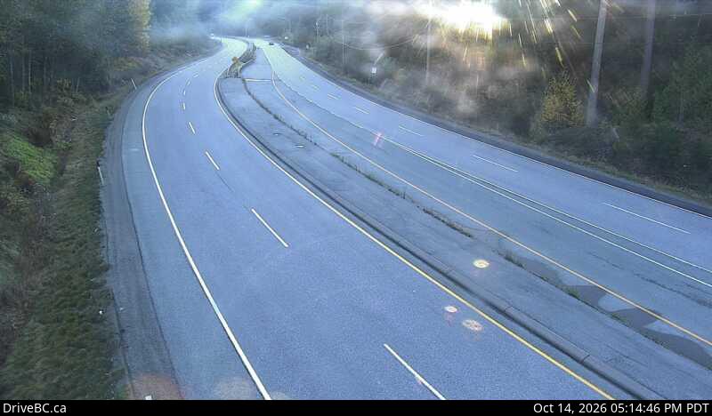 Live DriveBC webcam: Daisy Lake — South on Highway 99 (Sea to Sky)