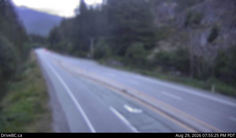 DriveBC webcam: Brew Creek — South on Highway 99 (Sea to Sky Highway)
