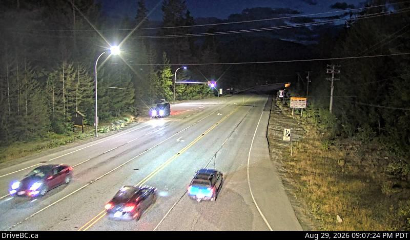 DriveBC webcam: Function Junction (Whistler) — South on Highway 99 (Sea to Sky Highway)