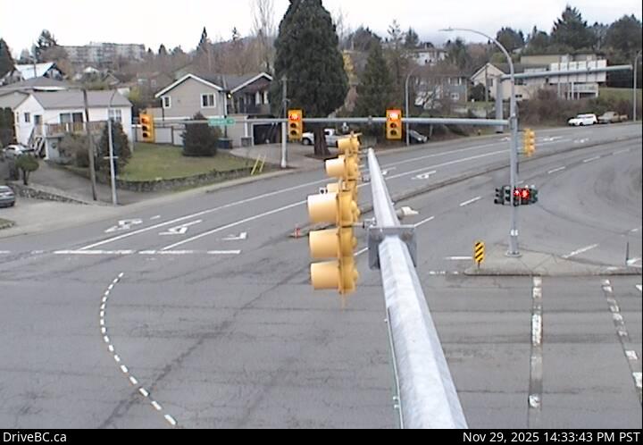 Looking N at Brechin Rd