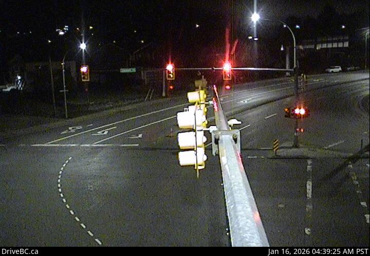 Looking N at Brechin Rd