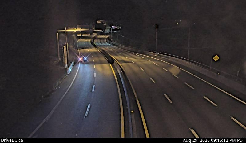 DriveBC webcam: Lions Bay — South on Highway 99 (Sea to Sky Highway)
