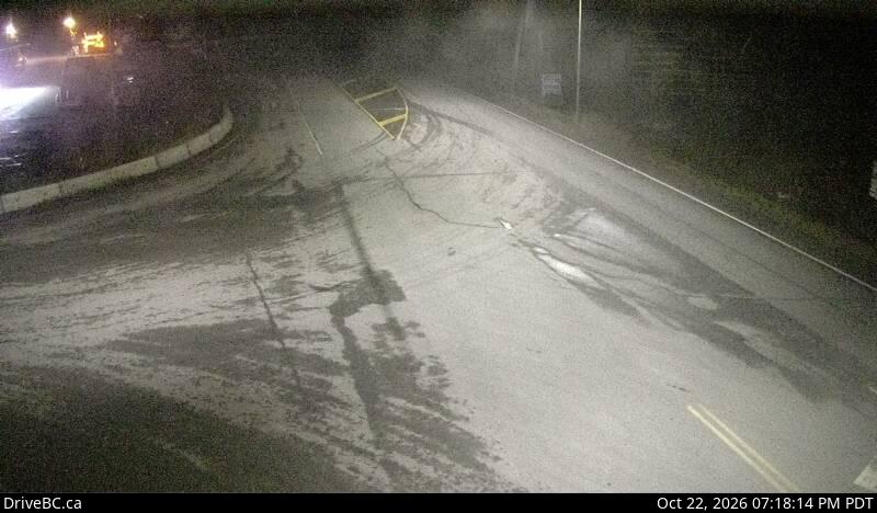 DriveBC camera: Highway 16 at Highway 37 near Kitwanga, looking east on Highway 16.