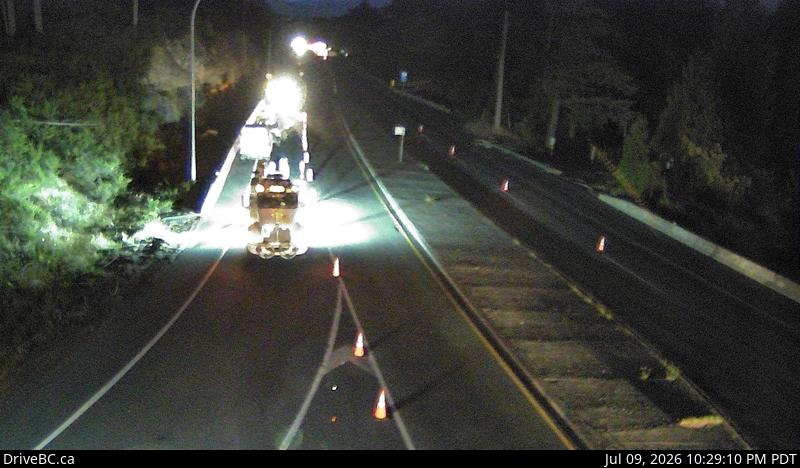 DriveBC webcam: Malahat Drive — North on Highway 1 (Malahat)