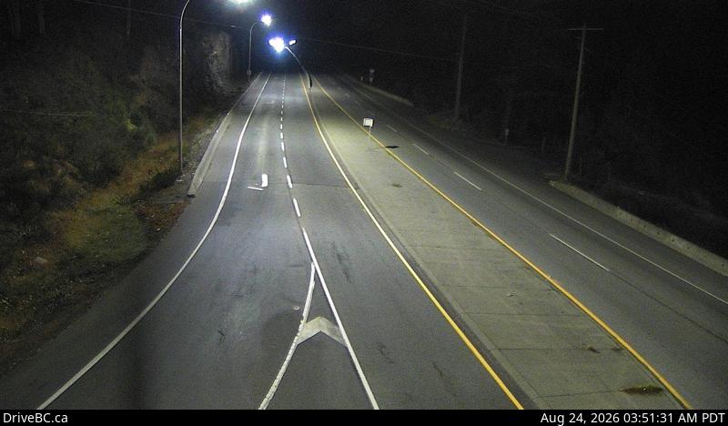 DriveBC webcam: Malahat Drive — North on Highway 1 (Malahat)