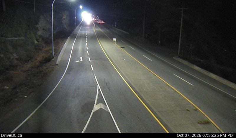 DriveBC webcam: Malahat Drive — North on Highway 1 (Malahat)