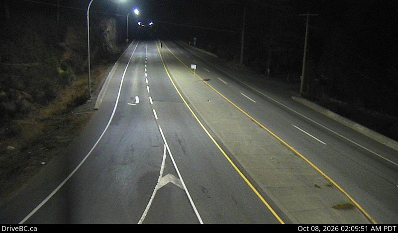 DriveBC webcam: Malahat Drive — North on Highway 1 (Malahat)