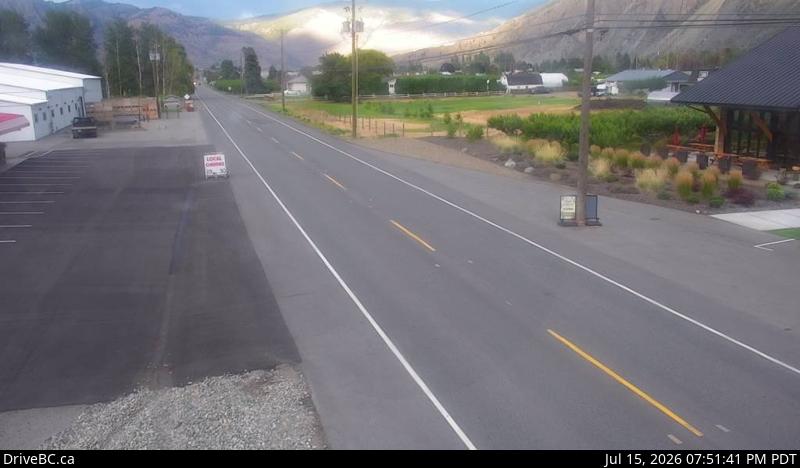 DriveBC webcam: Keremeos — East on Highway 3 (Hope-Princeton)