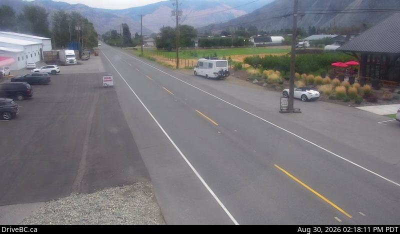 DriveBC webcam: Keremeos — East on Highway 3 (Hope-Princeton)