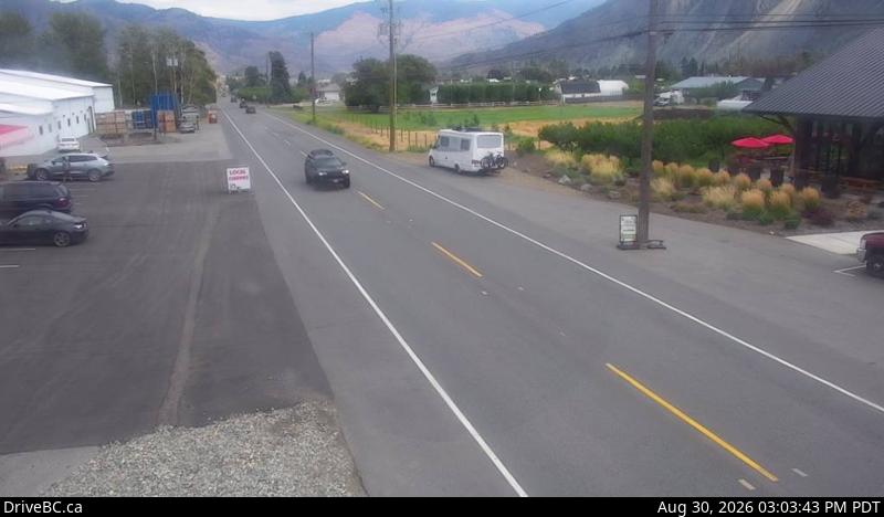 DriveBC webcam: Keremeos — East on Highway 3 (Hope-Princeton)